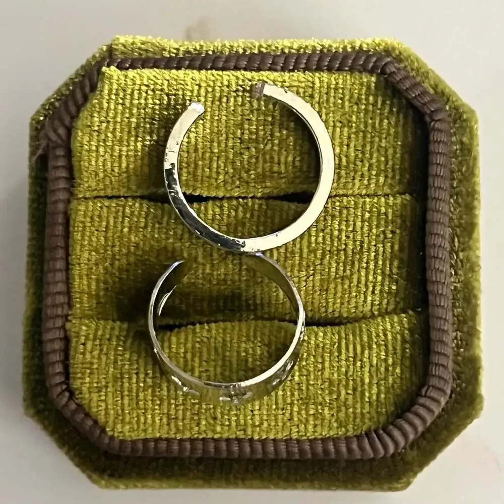 Stainless Steel Silver (2) Pack Adjustable Toe Ring Set